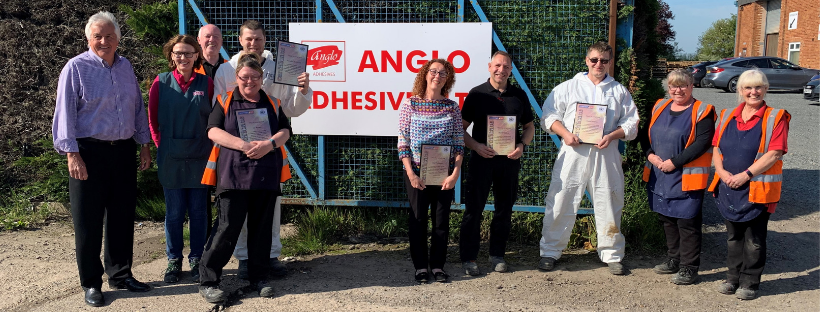 Anglo Adhesives Team ADR Training Peter Kinder Lisa McDonald Mark Wisbey Terry Lake